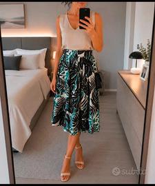 Gonna Motivi MIDI Tg XS verde, nera ,azzurra