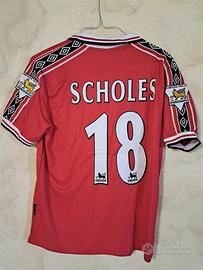 maglia Scholes Manchester United 98/99 tg. L umbro