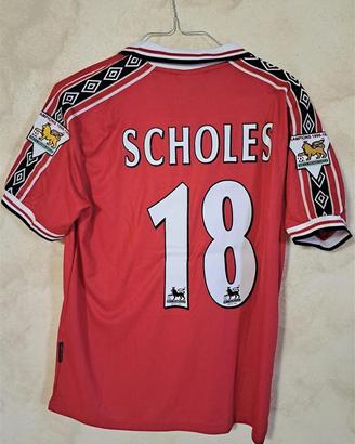 maglia Scholes Manchester United 98/99 tg. L umbro