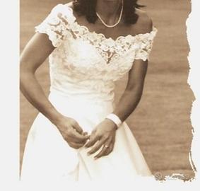 abito da sposa bianco tg. 42