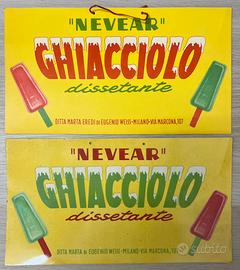 Cartello pubblicitario vintage ghiaccioli