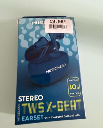 AURICOLARI WIRELESS TWS SENZA FILO
