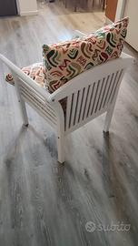 Poltrona Laccata Bianca