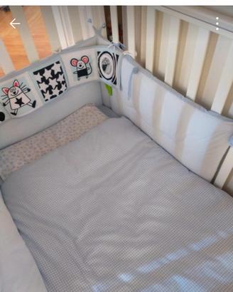 trapunta lettino per bambini con fodera 
