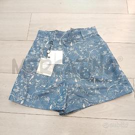SHORTS D ELMAS PHIL BLU FIORI BIANCO