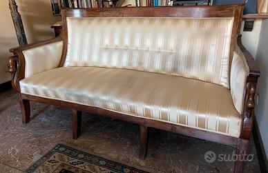 divano antico biedermeier sofà con 8 poltroncine
