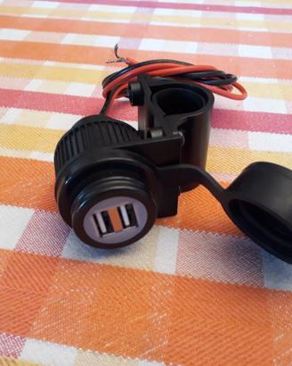 DOPPIA PRESA USB INTERPHONE DA MANUBRIO