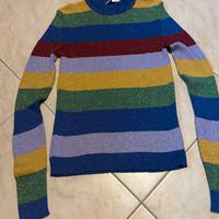 Maglia leggera girocollo multicolore Zara
