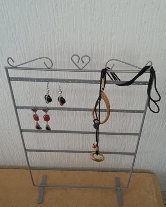Nuovo porta orecchini anelli bracciali collane