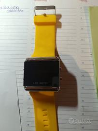orologio a led nuovo cassa 44 mm