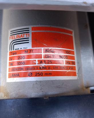 Troncatrice, sega da banco Felisatti M77