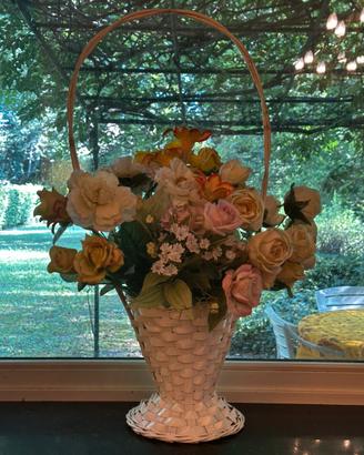 Fiori finti con vaso