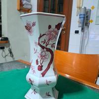Vaso in porcellana esagonale decorato a mano - Vin