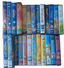 VHS 25 cartoni animati per bambini Walt Disney 