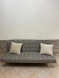 Divano letto 3 posti con schienale reclinabile