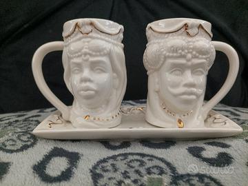 Tazze da caffè con vassoietto I MORI nuove