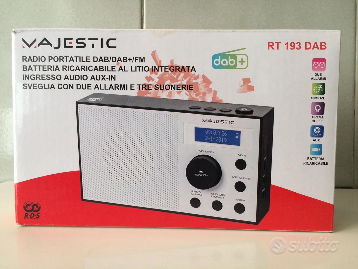 Radio portatile RADIO MAJESTIC RT 193 DAB - Audio/Video In vendita a La  Spezia