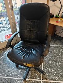 Poltrona Ufficio con rotelle + copri poltrona