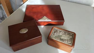 Portagioie Legno e argento