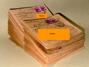 500 AVVISI RICEVIMENTO O RISCOSSIONE 1965