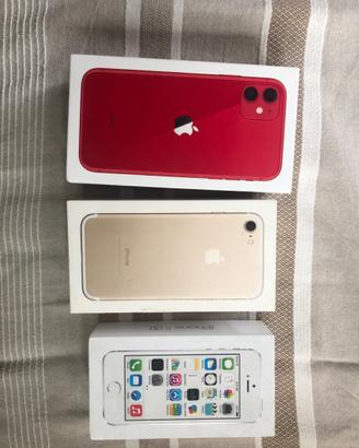 Scatole iPhone : 5S, 7 normale e 8plus