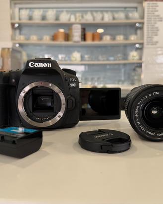 Canon Eos 90d body+ ottica 18-55mm