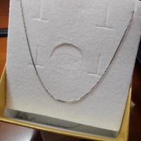 collana unisex oro bianco 18k