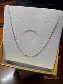 collana unisex oro bianco 18k