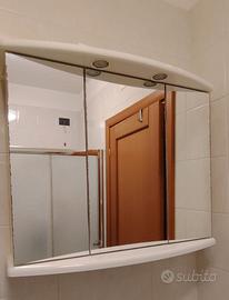 Specchiera contenitore bagno 77x65hx25