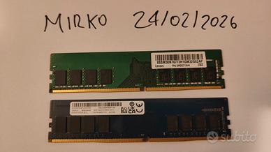 32gb RAM DDR4 a 3200mhz