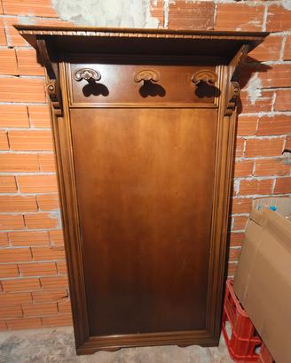 appendiabiti in legno antico