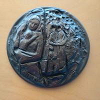 Medaglione in bronzo Firmato Tedesco