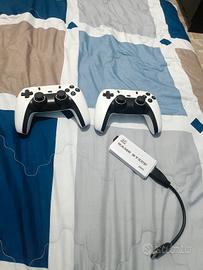 console retrogaming bianca contenente 2 controller