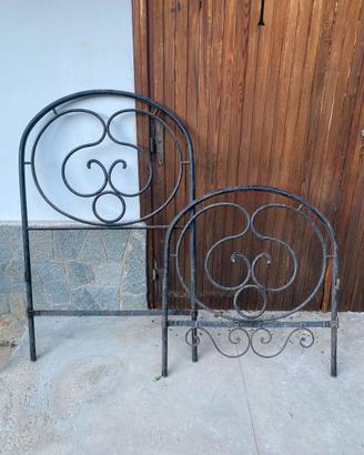 LETTO PIAZZA SINGOLA in FERRO BATTUTO