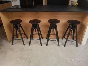Sgabello IKEA, modello DALFRED, colore nero.