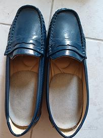 Mocassini blu numero 40