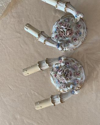 2 applique Capodimonte