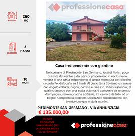Casa indipendente su 2 livelli con spazio esterno