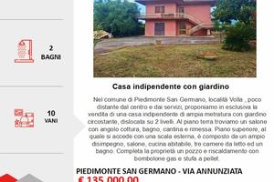 Casa indipendente su 2 livelli con spazio esterno