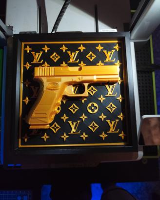 fan art stampa 3d riproduzione Glock Louis Vuitton