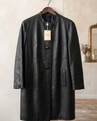 giacca da donna in pelle nera 
