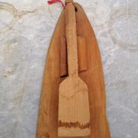 Mestolo in legno vintage