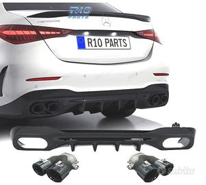 DIFFUSORE MERCEDES W206 AMG 21- LOOK C43 TERMINALI