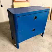 Cassettiera blu