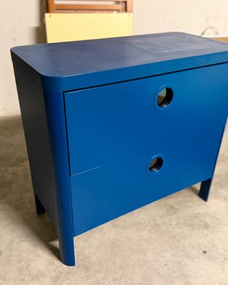 Cassettiera blu