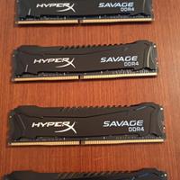 RAM Kingston Hyperx 32GB(4x8) 3000GHz cl15