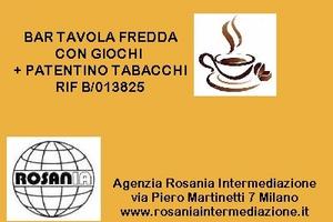Bar tavola fredda+patentino tabacchi rif B/013825