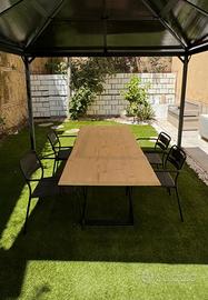 FAGAGNA TAVOLO E 4 SEDIE DA GIARDINO
