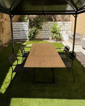 FAGAGNA TAVOLO E 4 SEDIE DA GIARDINO