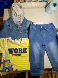 completo 3 pezzi neonato 6/9 mesi